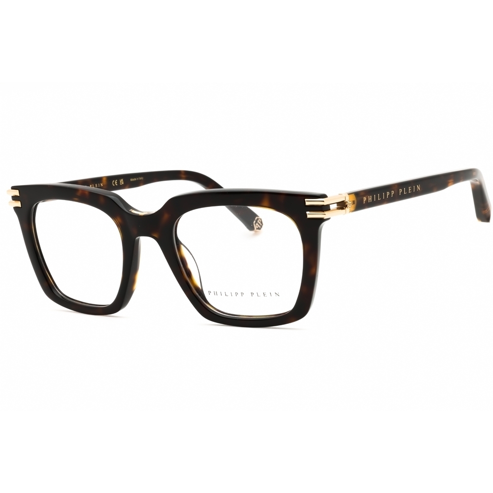Philipp Plein VPP115M Eyeglasses Dark Havana Acetate Rectangular